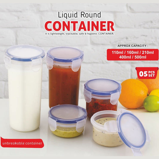 Plastic Round Airtight Food Storage Container