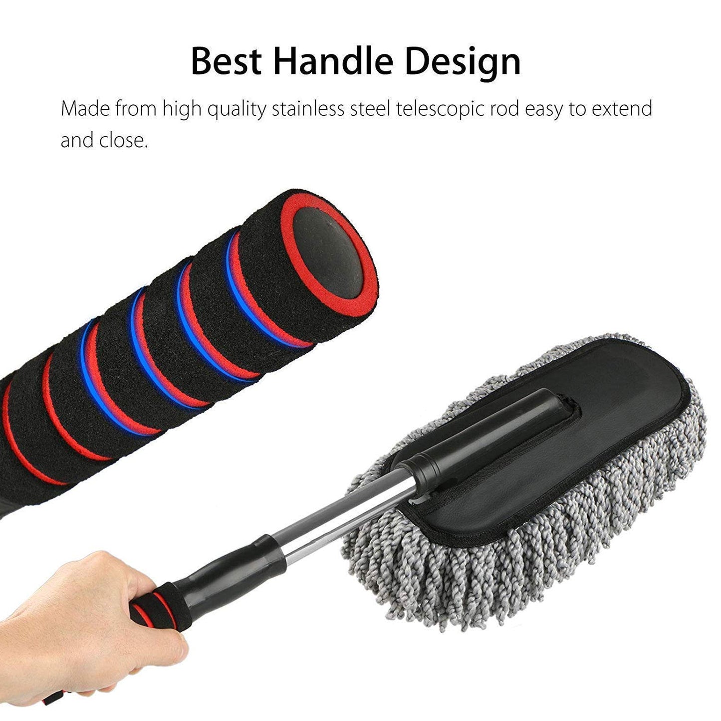 Car Dust Brush  Gentle And Efficient Cleaning Tool For Interior And Exterior (1 Pc)