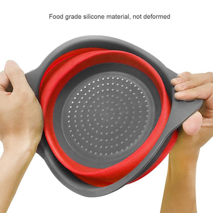 Round Sili Strain Foldable Utensil