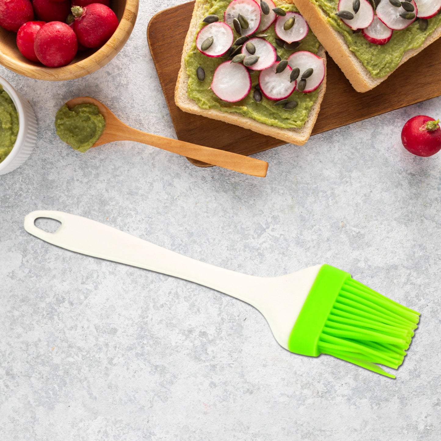 Silicone Kitchen Oil Spatula Brush