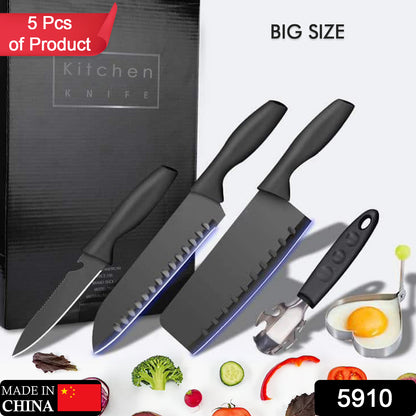 Stainless Steel Knife Set (5 Pcs)