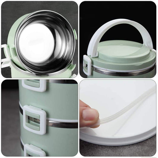 Multi Layer Stainless Steel Hot Lunch Box (2 Layer)